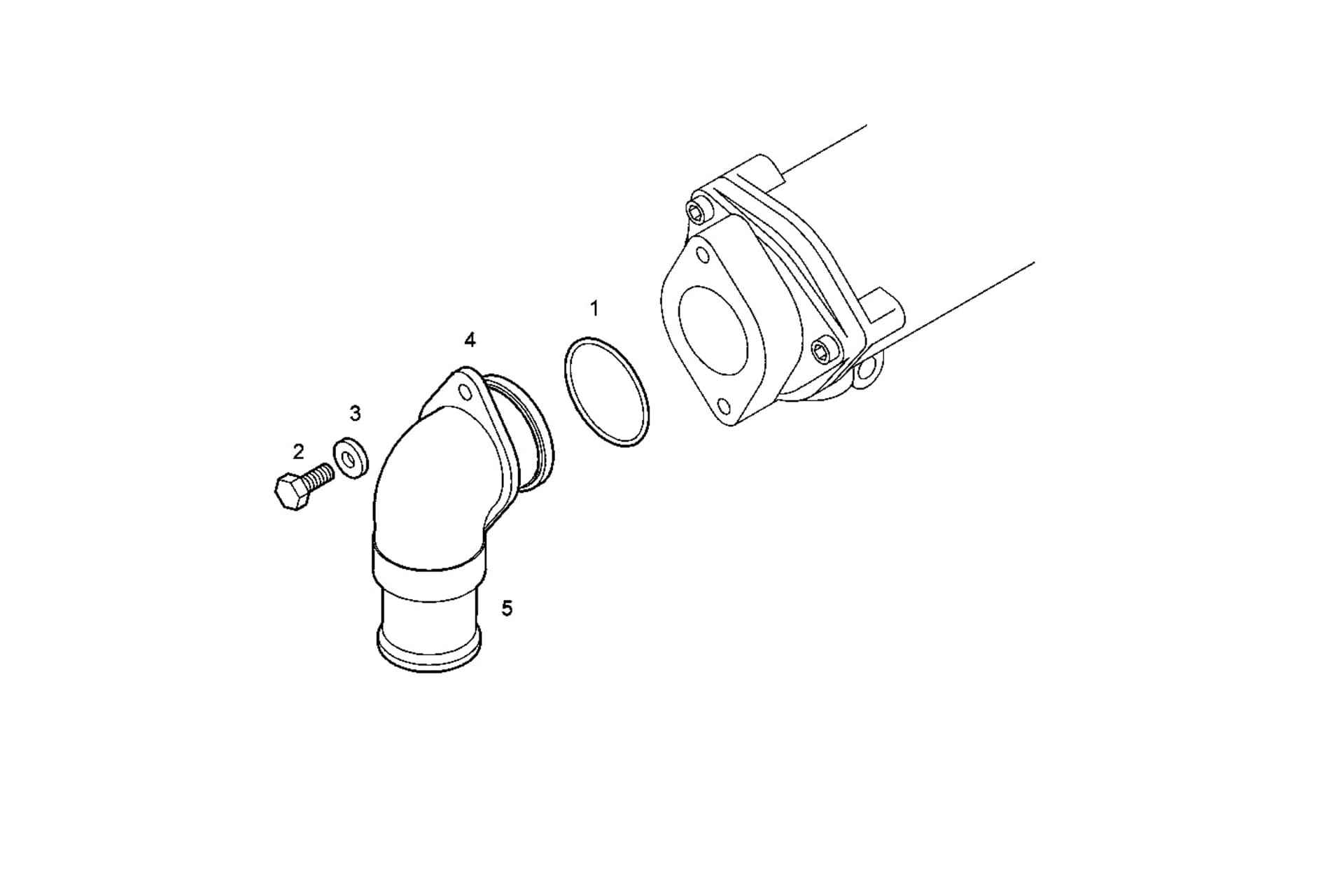 GAS-WATER MIXER WITH STERN OUTLET