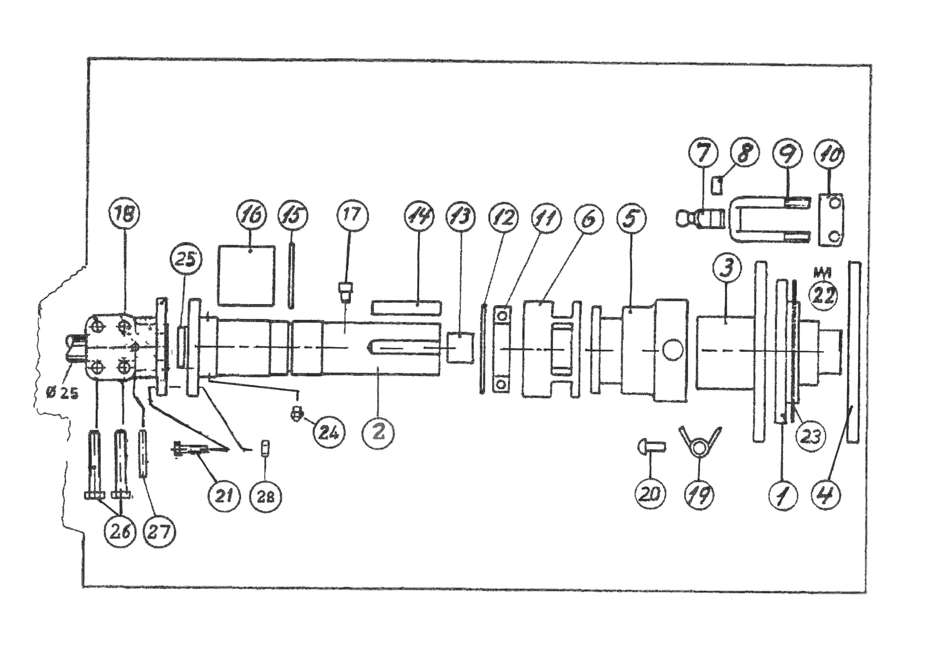 Clutch- and Pitch Controlparts