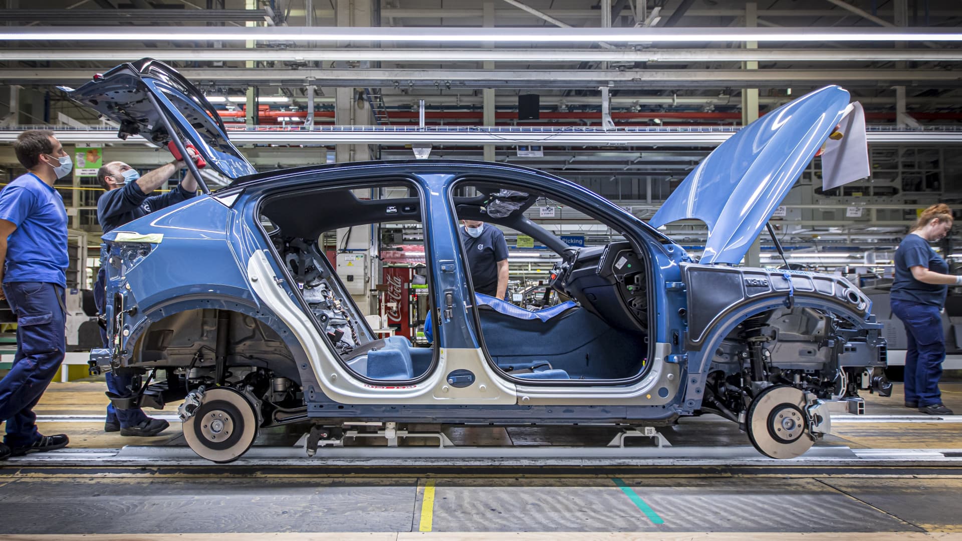 Volvo C40 under produksjon