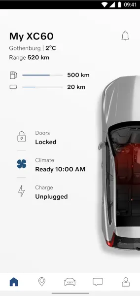 Volvo Cars-app i din Volvo fra Frydenbø Bilsenter