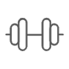 icon of a dumbell