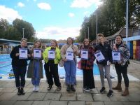 Mamma Swim group hold their certificates