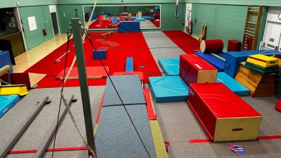 Gymnastics Party Set up Photo 7