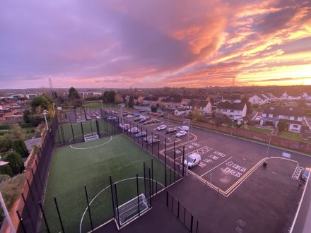 Football pitch at Andersonstown 