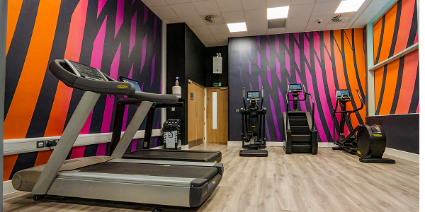 a view of the programme gym with exercise machines