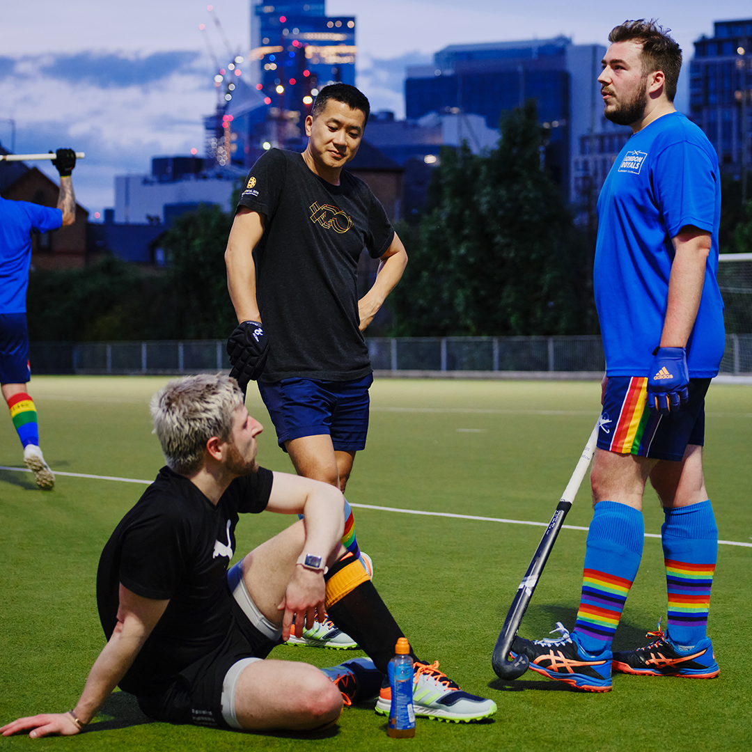 playing hockey playing hockey