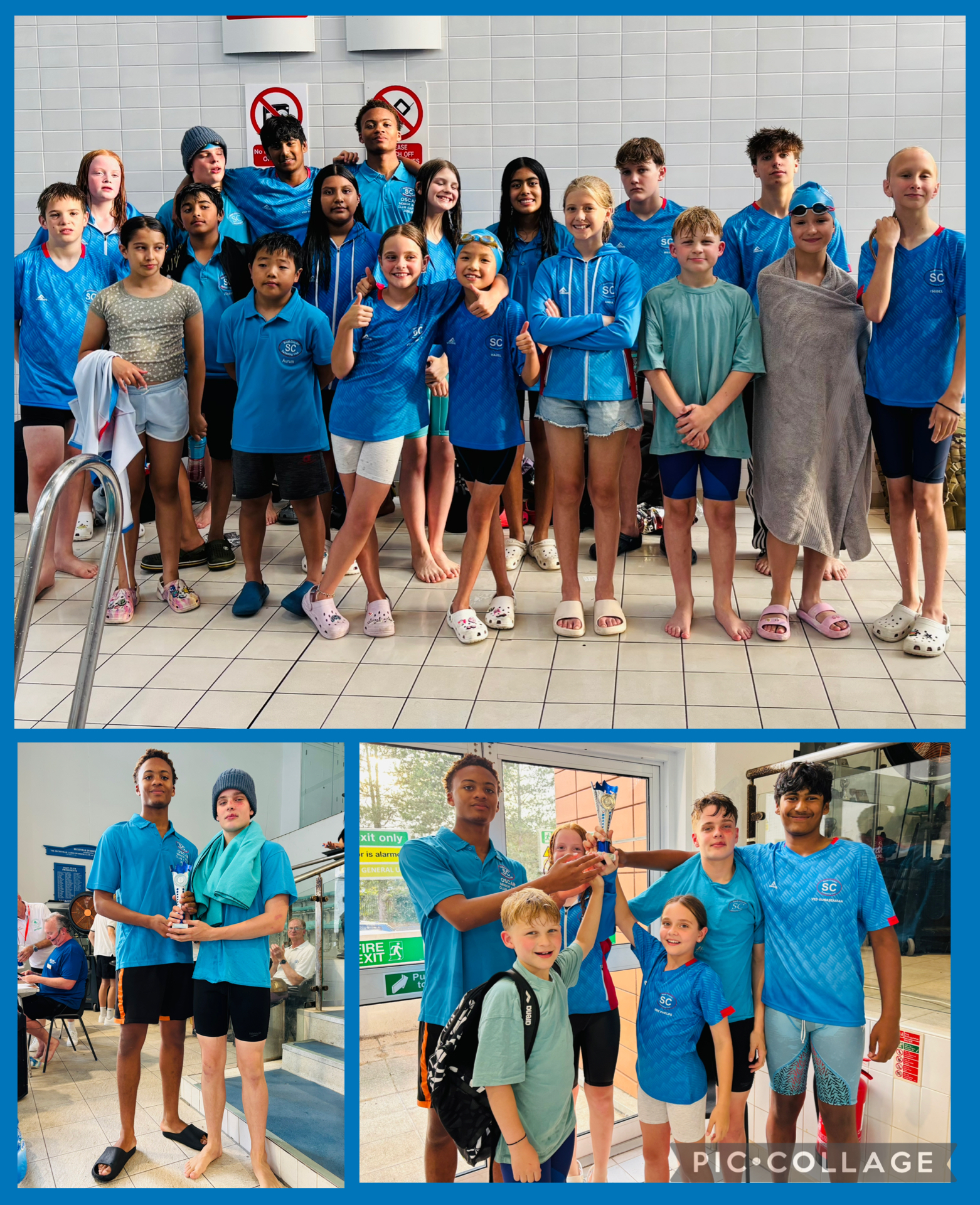 South Croydon Swim Club attendees together South Croydon Swim Club attendees together