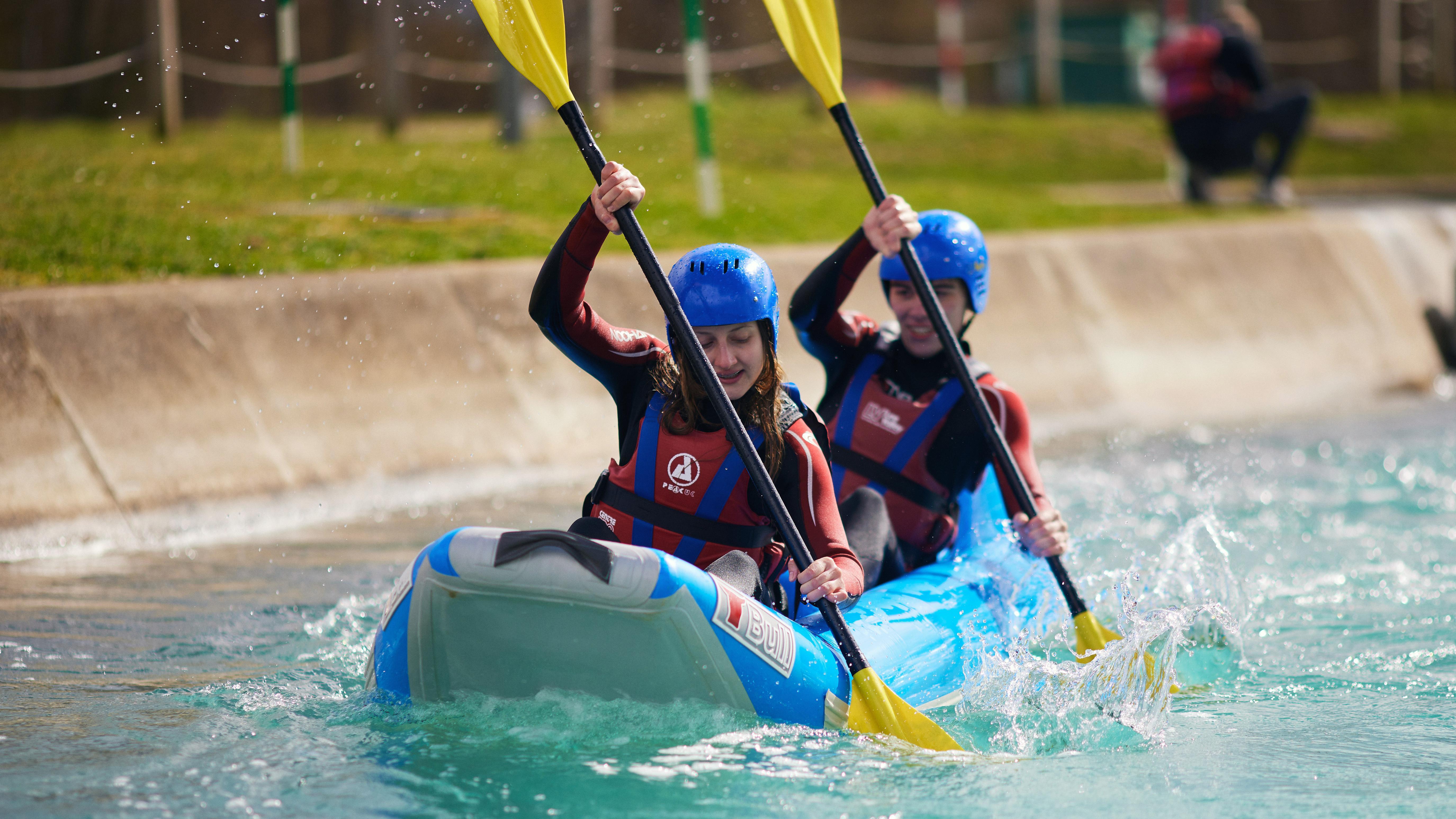 Hot Dog Inflatable Kayaking at Lee Valley White Water Centre