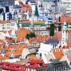 Aerial View of Rooftops in Bratislava
