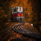 A Miniature Train on a Rail Track in Budapest