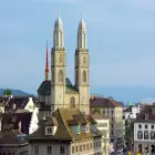 Zurich Skyline with Grossmünster Church