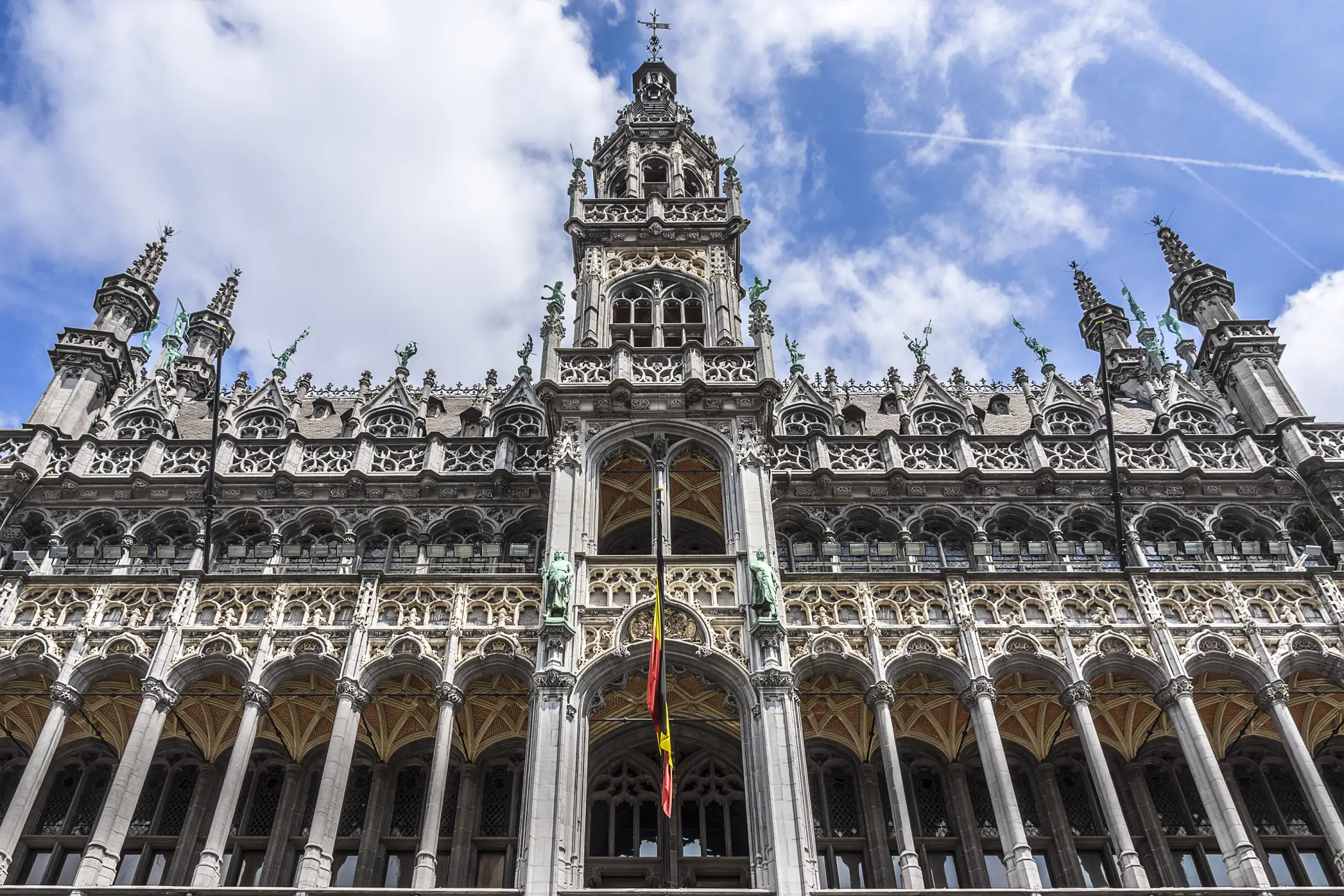 The City Museum of Brussels with a Tall Tower