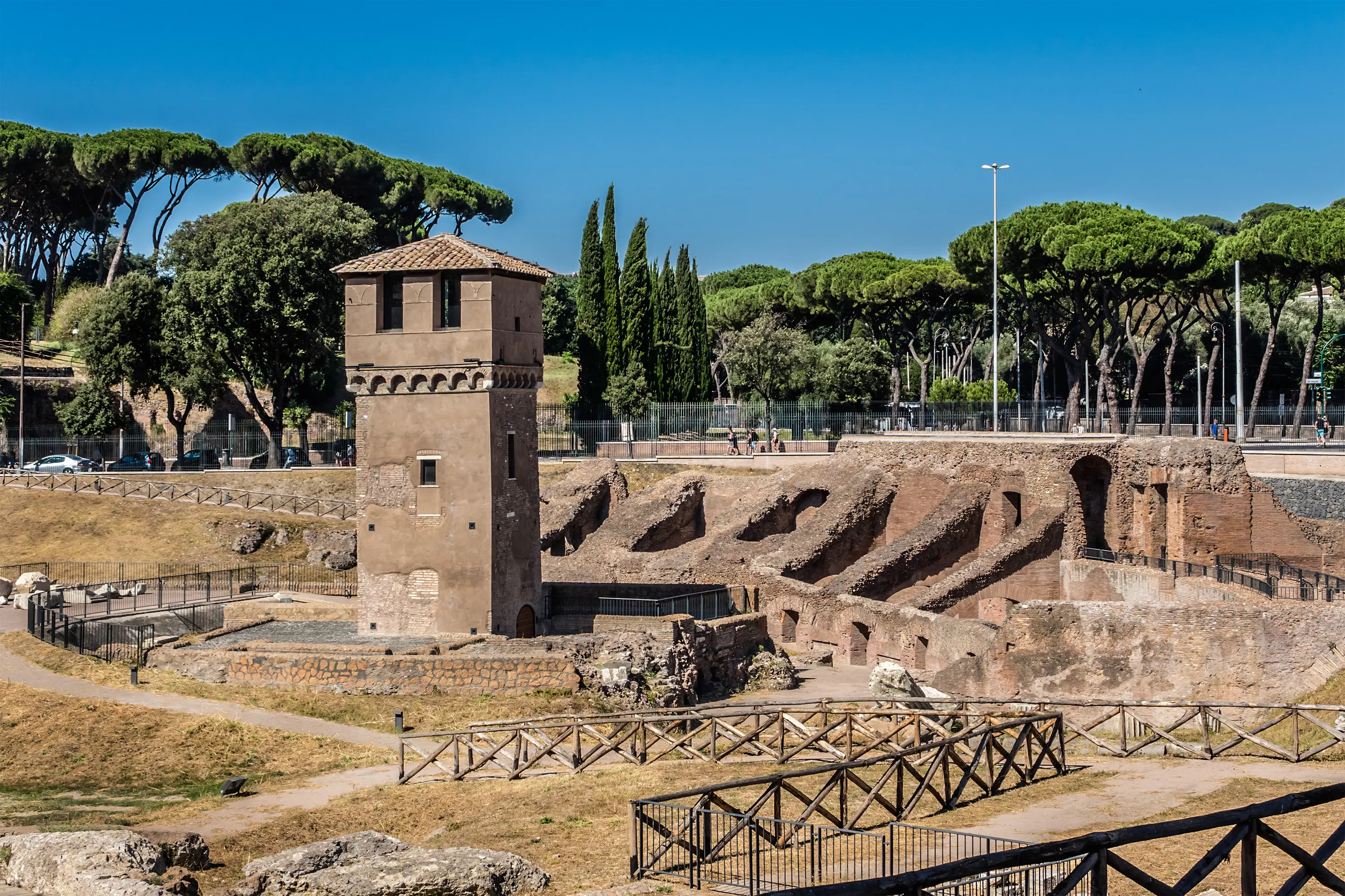 Historic Ruins in Circus Maximus Rome
