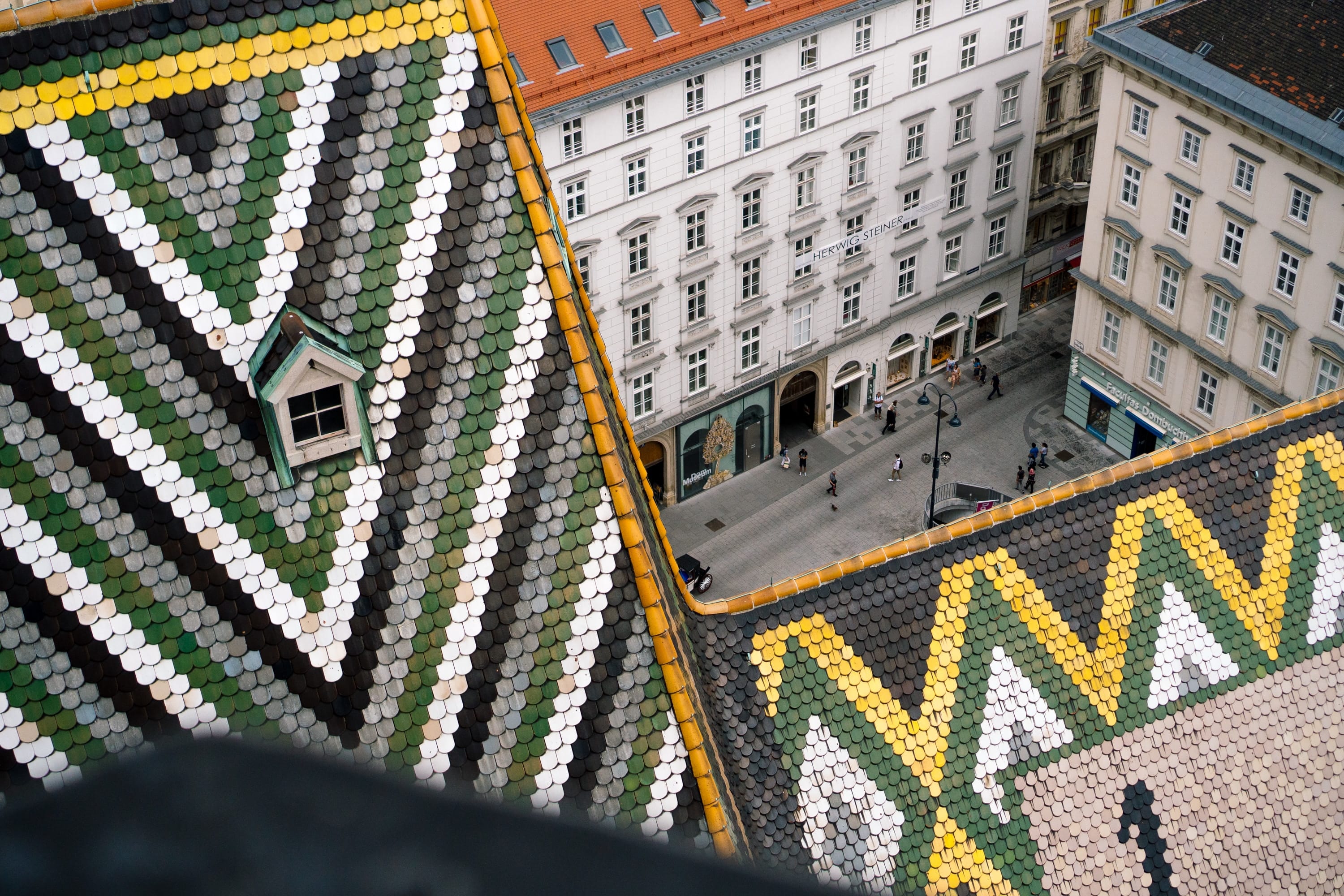 Patterned Roof of St Stephen Cathedral in Vienna