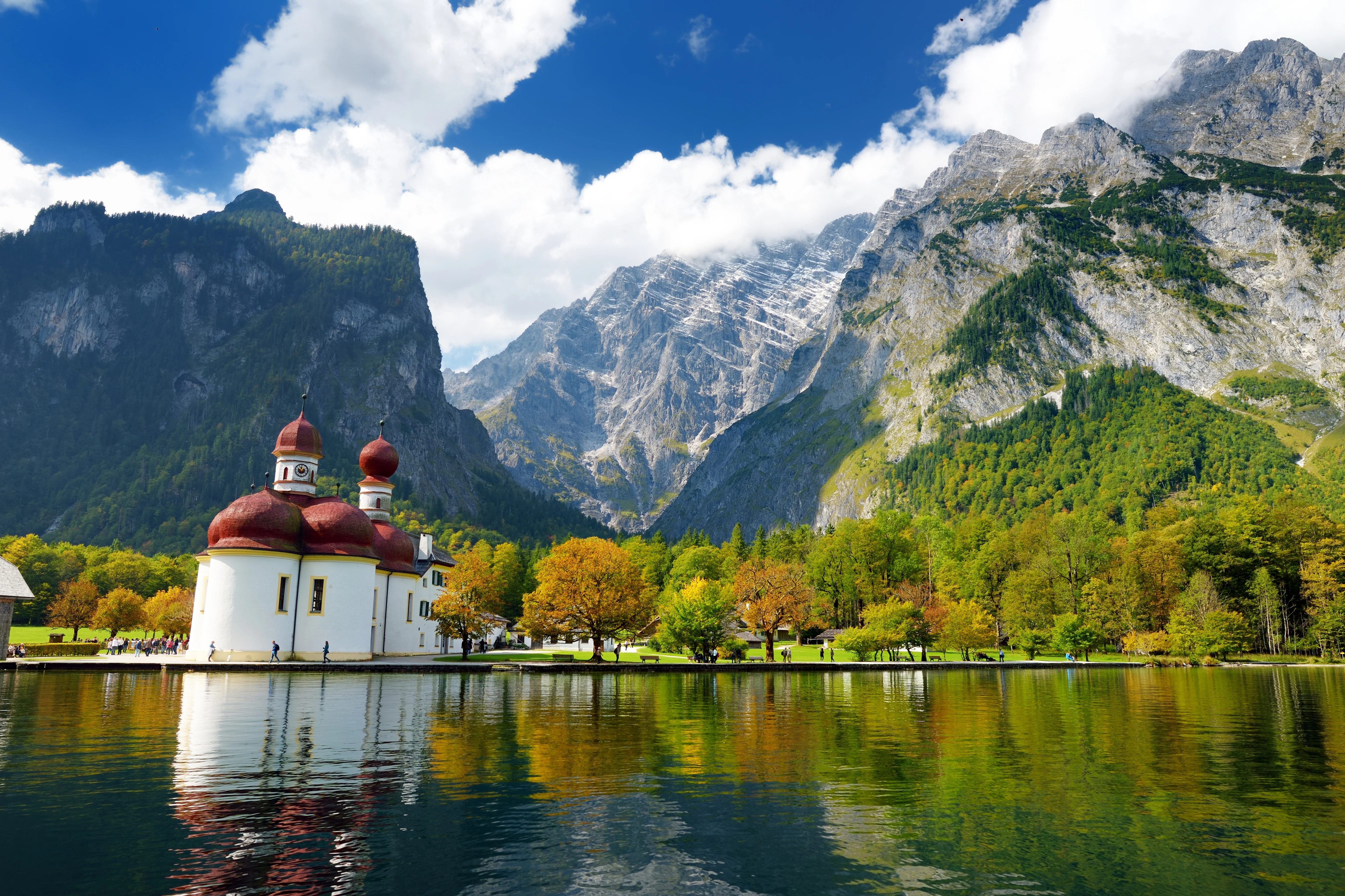 Königssee Lake with Mountain Backdrop in Salzburg