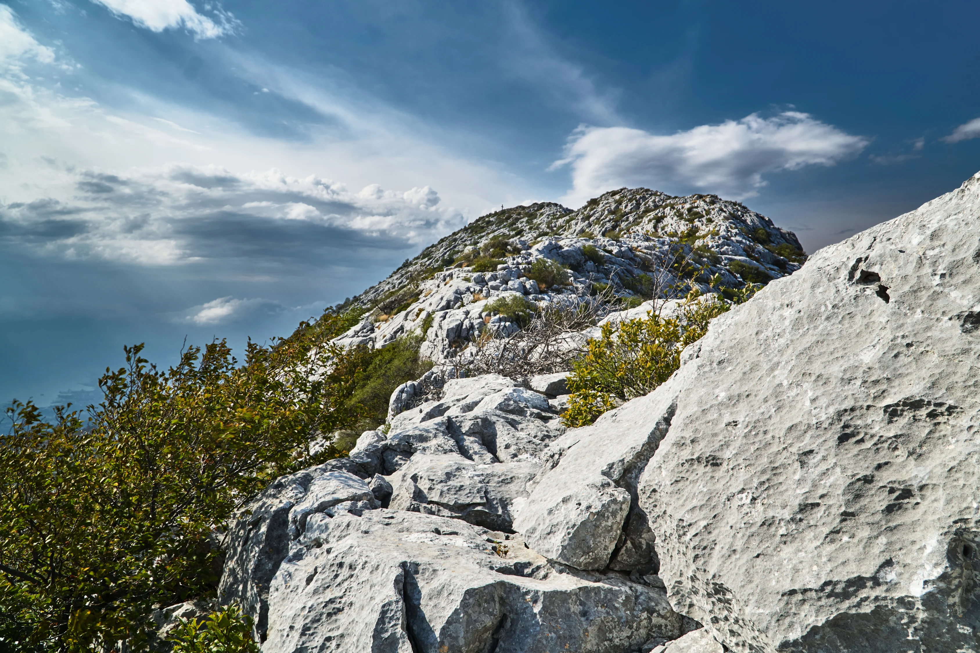 A Rocky Face of Mosor Mountain