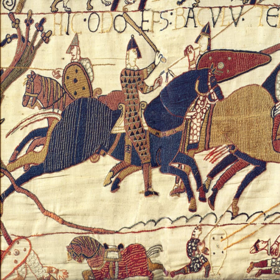 A detail from the Bayeux Tapestry