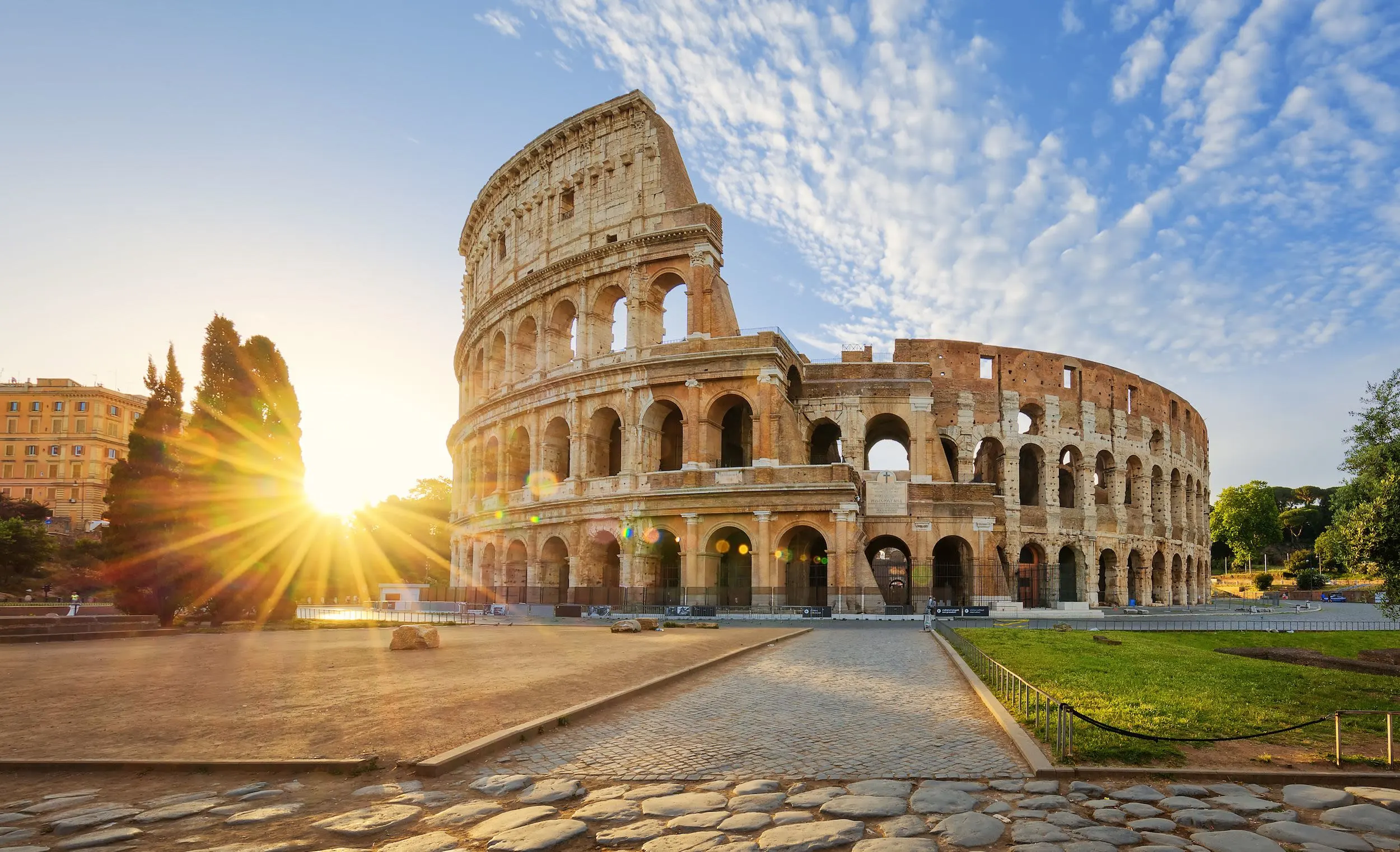 Colosseum in Rome During the Day