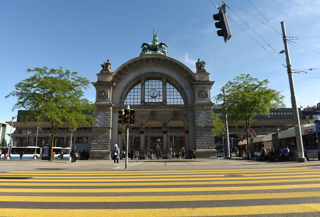 Taxi Rail Drop-Off at Station