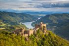 Durnstein Castle Ruins at Peak of Mountain