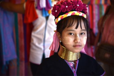 Karen Girl with a Long Neck in Chiang Mai