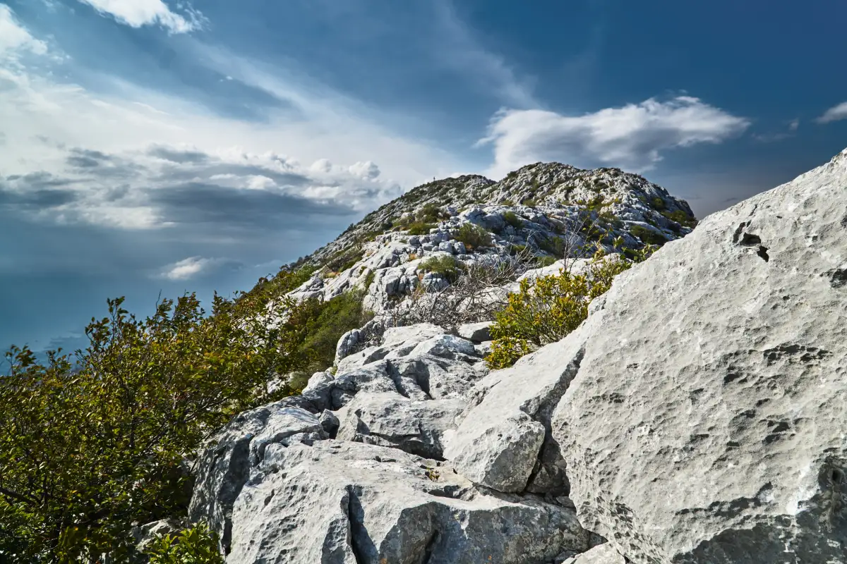 A Rocky Face of Mosor Mountain