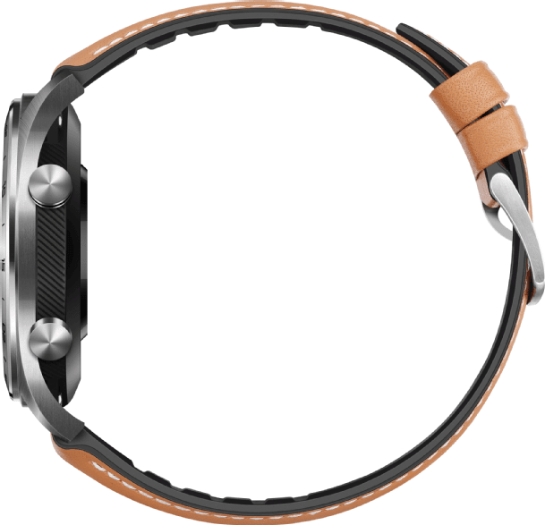 Braun Honor Magic Watch, 46-mm-Edelstahlgehäuse, Silikonarmband.2
