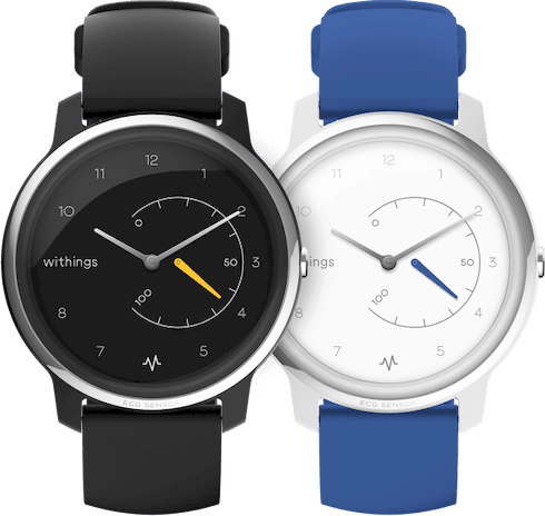 Blue/White Withings Move ECG Fitness Watch Smartwatch.4