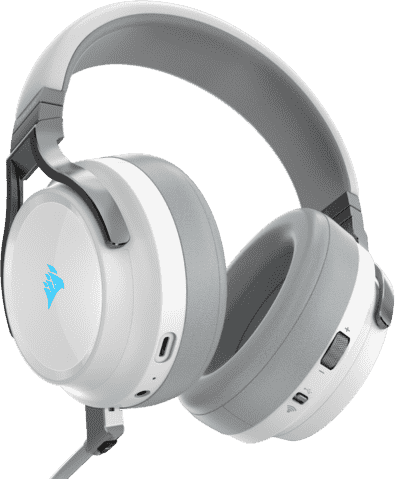 White CORSAIR Virtuoso RGB Wireless Gaming Headphones.4