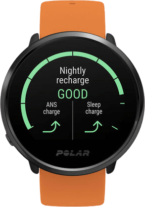 Orange & black Polar Ignite GPS Sports watch, M/L.3