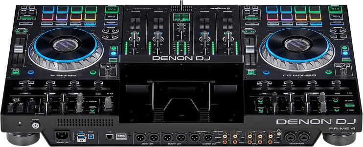 Black Denon MCX8000 All in one DJ controller.4