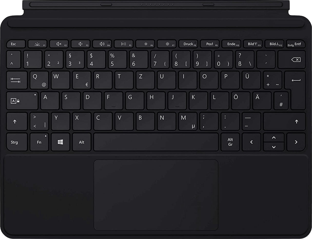 Schwarz Microsoft Surface Go Type Cover - QWERTZ.1