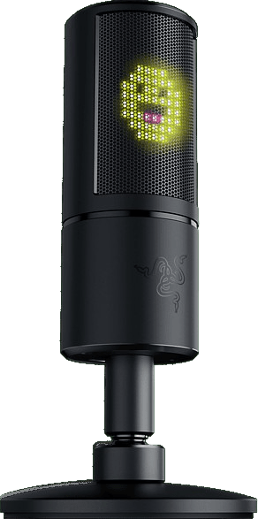 Black Razer Seiren Emote Gaming Microphone.2