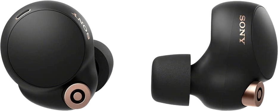 Zwart Sony WF-1000 XM4 ruisonderdrukkende In-ear hoofdtelefoon met Bluetooth.1