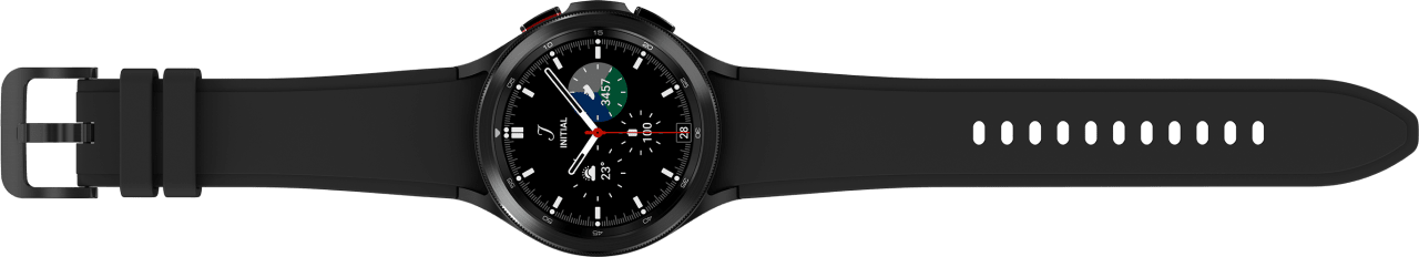 Black Samsung Galaxy Watch4 Classic LTE, Stainless steel case & Sport band, 46mm.2