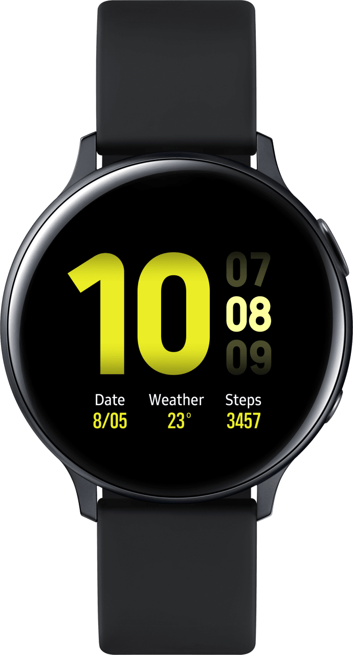 Aqua Black Samsung Galaxy Watch Active2, 44mm Aluminium case, Sport band.1
