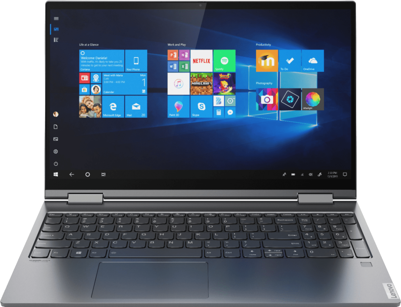Gray Lenovo Yoga C740 - English (QWERTY) Laptop - Intel® Core™ i5-10210U - 8GB - 512GB SSD - Intel® UHD Graphics.1