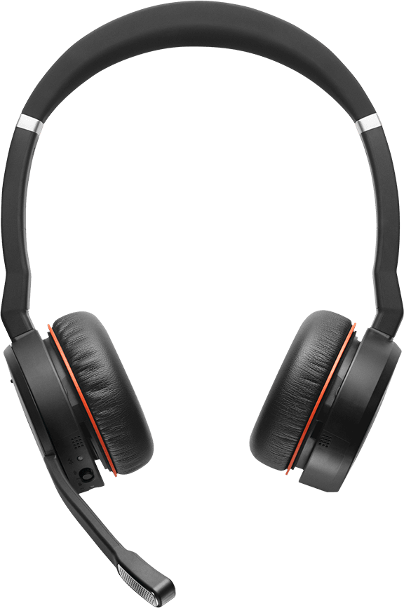 Schwarz Jabra Evolve 75 UC Stereo (inkl. Ladestation) Kabellose Büro-Kopfhörer mit Geräuschunterdrückung.2