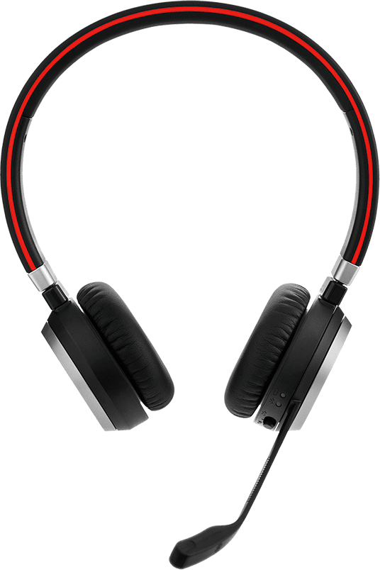 Schwarz Jabra Evolve 65 MS Stereo (inkl. Ladestation) Kabellose Kopfhörer für das Büro.3