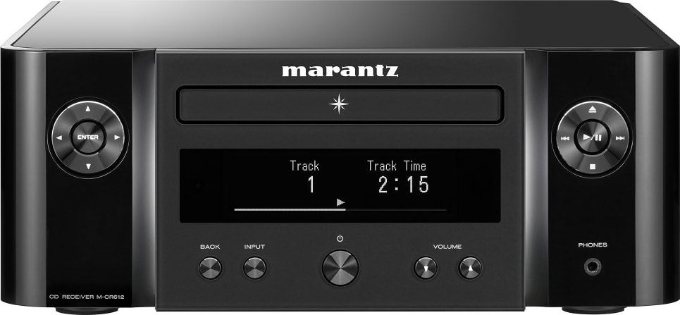 Schwarz Marantz M-CR612 Kompaktverstärker mit Streaming.3