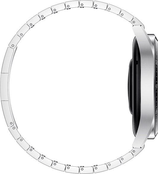Silber Smartwatch Huawei GT3, Edelstahlgehäuse & Edelstahlarmband, 46mm.6