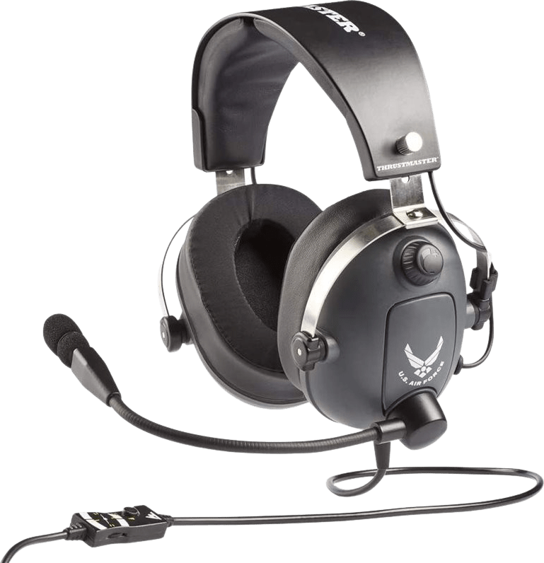 Schwarz Thrustmaster T.Flight US Airforce Edition Over-ear Gaming Headphones.1