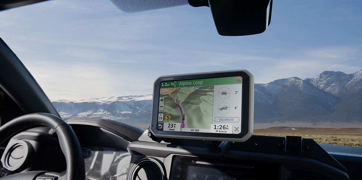 Schwarz Garmin Overlander GPS All-Terrain Navi.7