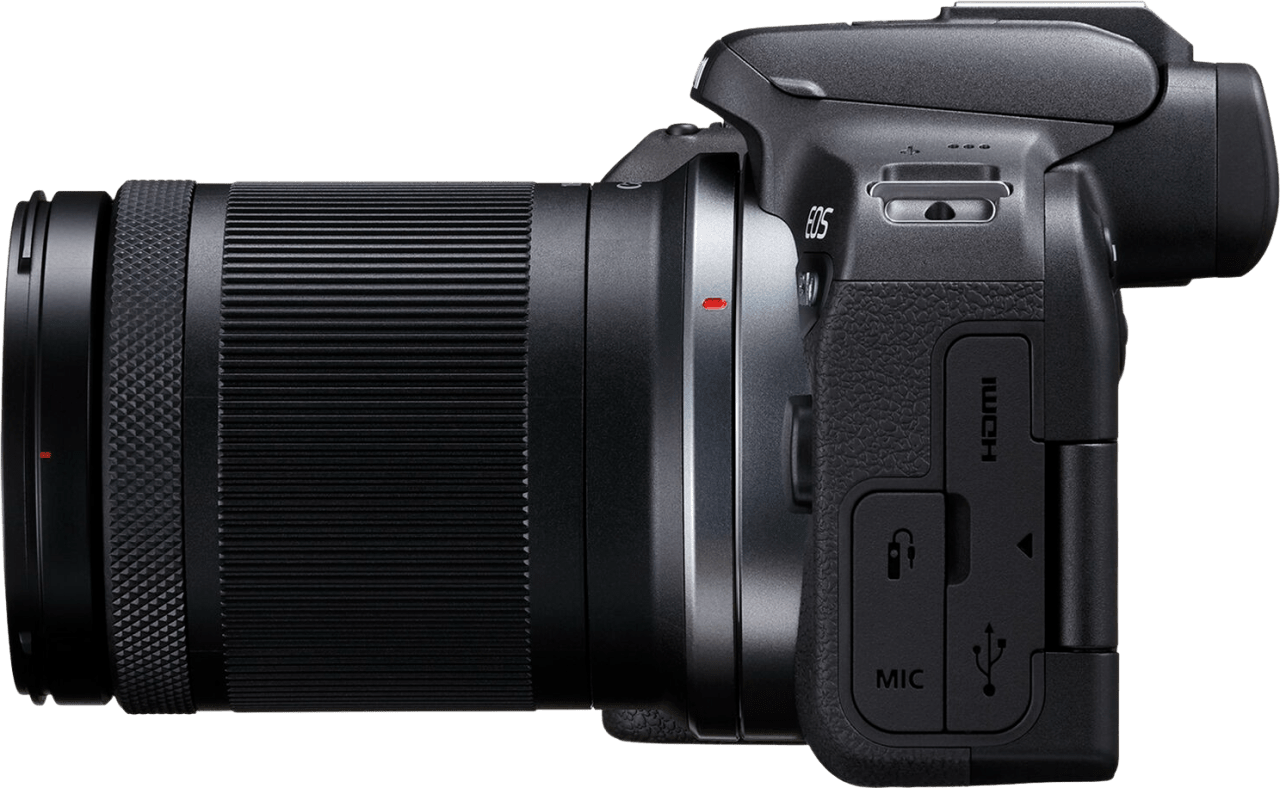 Schwarz Canon EOS R10 + RF-S 18-150mm f/3,5-6,3 IS STM + EF-EOS R Bajonett-Adapter.4
