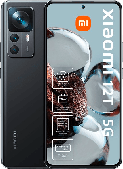 Schwarz Xiaomi 12T Smartphone - 256GB - Dual SIM.1