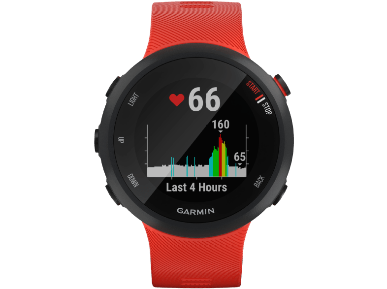 Garmin - Forerunner 45 top GPS Smartwatch 42mm Fiber-Reinforced Polymer - Lava Red