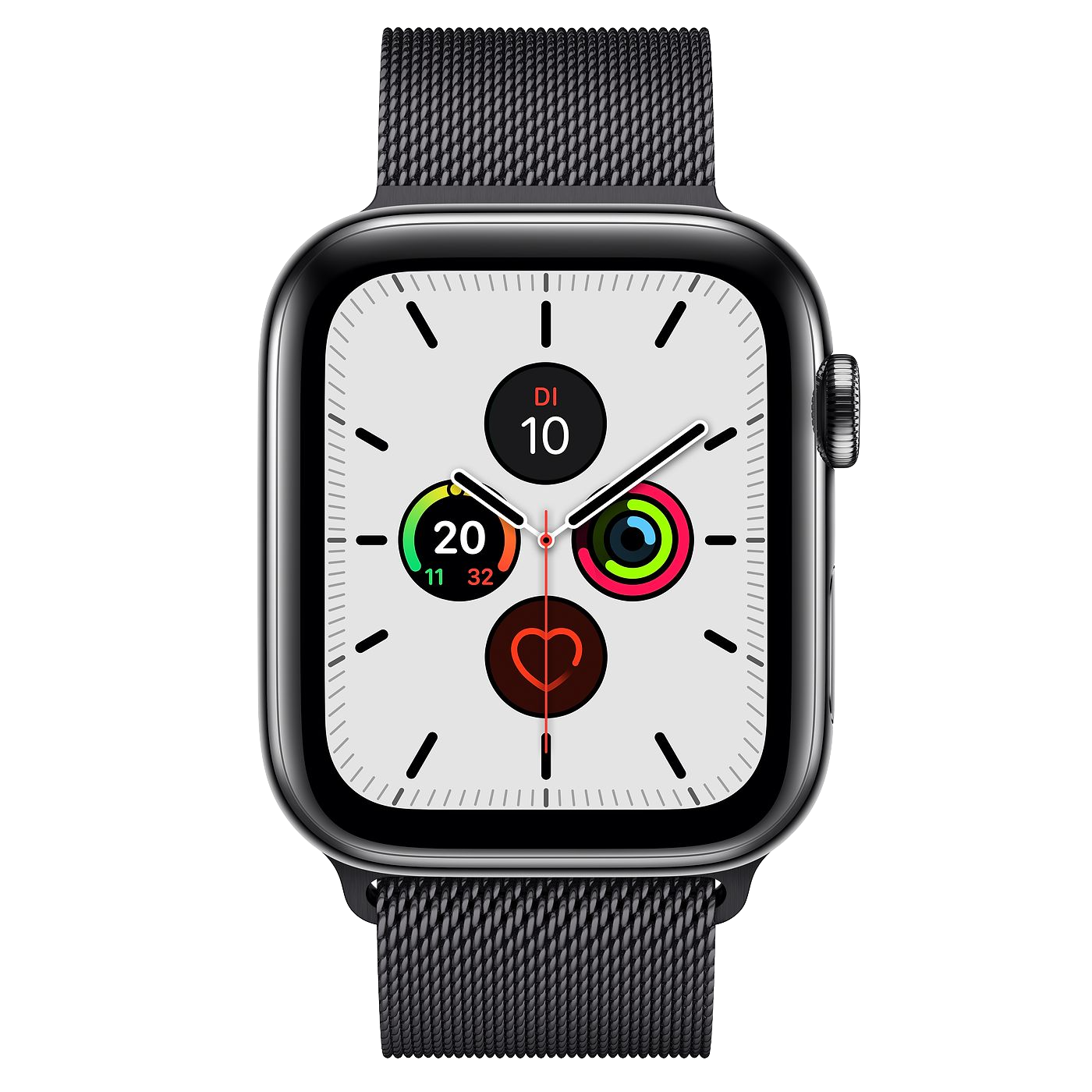 Apple factory Watch Series 5 44mm Space Black Stainless Steel Case with Black Sport Band