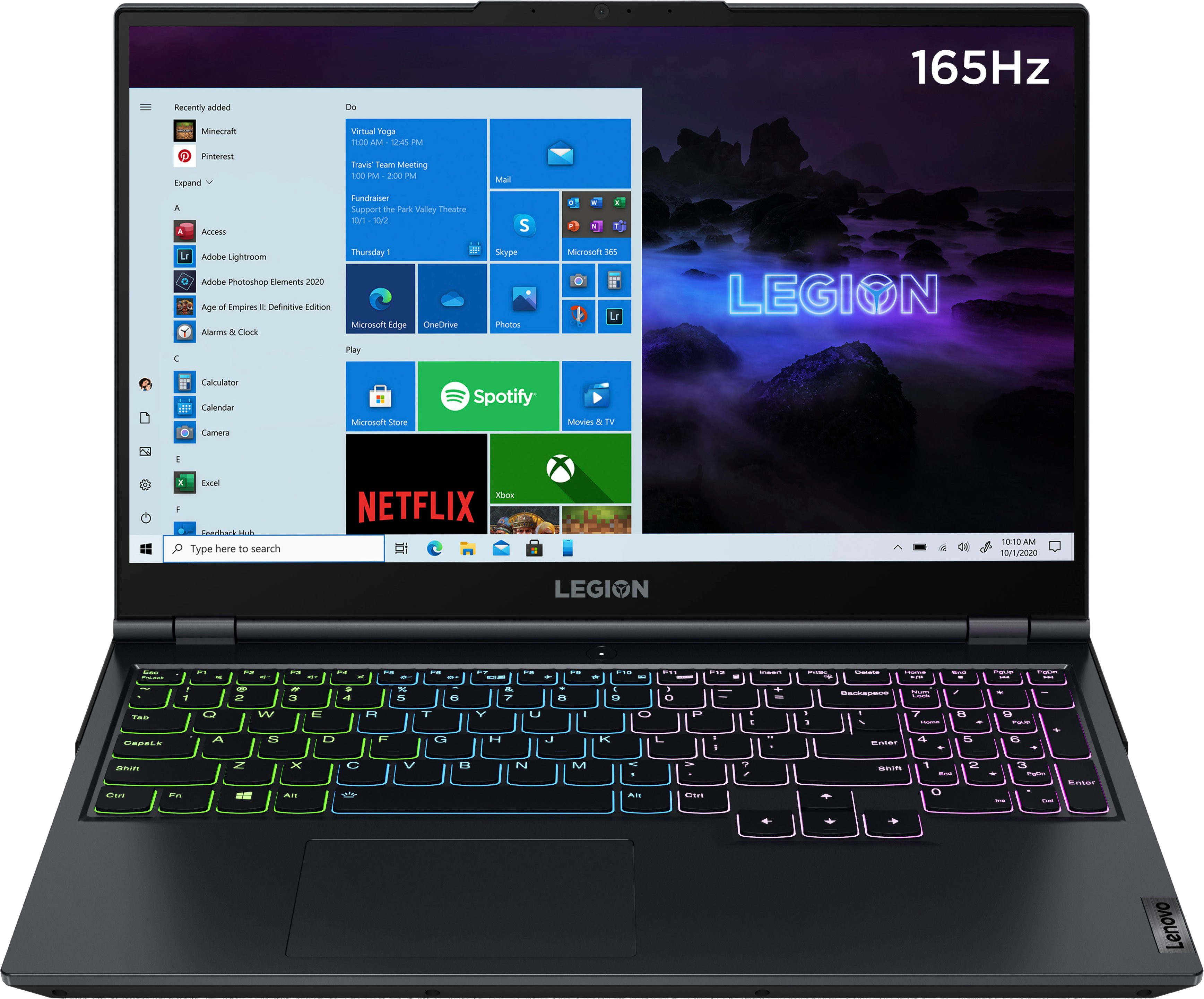 Phantom Blue Lenovo Legion 5 - English (QWERTY) - Gaming Laptop - AMD Ryzen™ 7 5800H - 8GB - 512GB SSD - NVIDIA® GeForce® RTX 3050 Ti.1