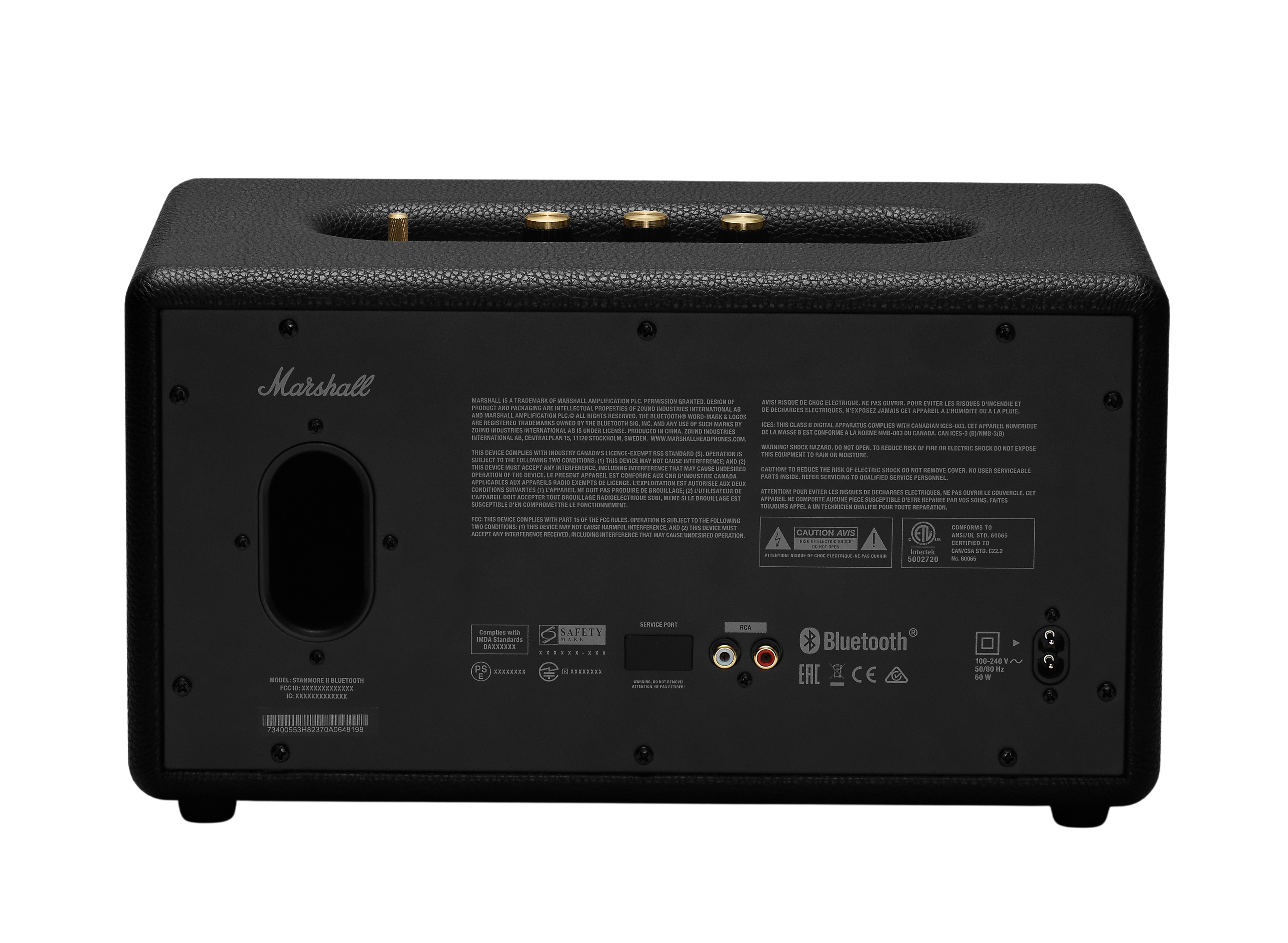 Black Hi-Fi Audio Marshall Stanmore II BT Bluetooth Speaker (US).4