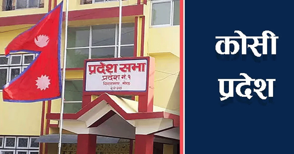 बुधबारका लागि कोसी प्रदेशसभा बैठक बाेलाइयाे